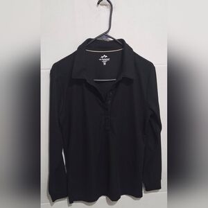 Tri-Mountain Lady Stalwart Women’s 100% Polyester Black  Polo size M